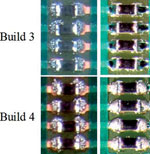 Figure 2. Successful assembly on 4-mil pad spacing